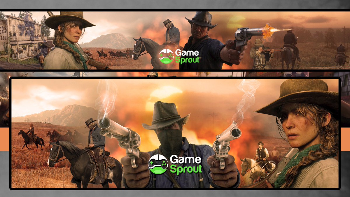 AmbientFlush's tweet photo. First #rdr2 banners @GameSprout https://t.co/4CcuEv46Os
