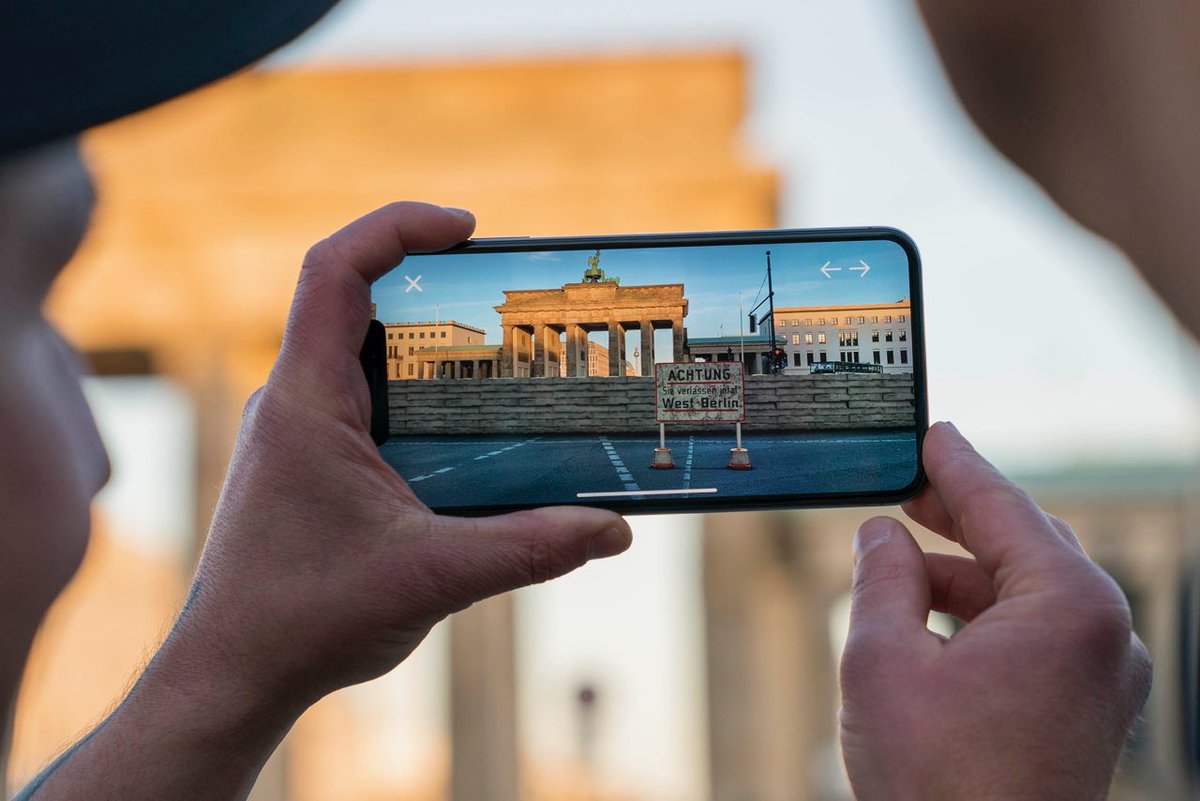 Schön, wieder einmal in Berlin zu sein! Thank you <a href="/peterkolski/">Peter Kolski ᯅ</a> and the mauAR team for bringing the Berlin Wall’s history to life through augmented reality — a new way to learn from the past. We are looking forward to seeing your app on the App Store!