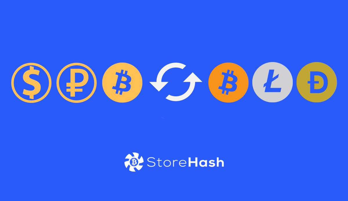 storehash's tweet photo. Important changes!!!
✅Now you can convert to cryptocurrency not only fiat(USD, RUB, EUR) paycount, but also Bitcoin! https://t.co/bMDEGlPBUB