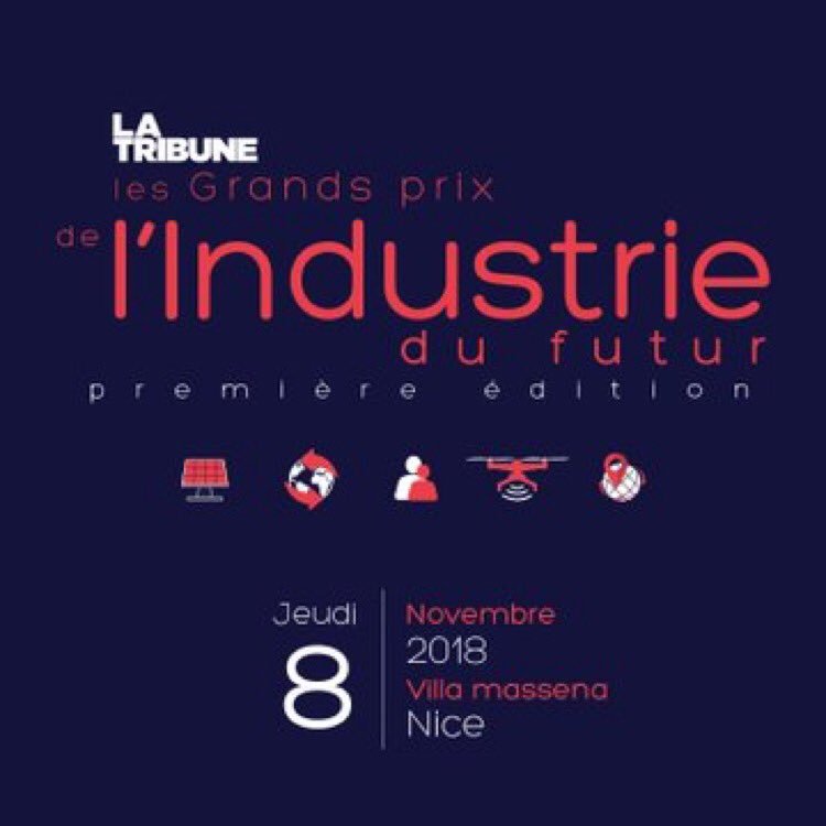 Aziliz31's tweet photo. 🏆@LaTribune vous donne RDV le 08 novembre au @musee_massena @VilledeNice pour la 1ère édition Grands Prix de l'Industrie du Futur où seront récompensées les entreprises françaises qui suivent le modèle de @LaFrenchFab 🇫🇷 🚀
 Insc : ➡️ https://t.co/ZW3847wfY6  #GPIndustrieFutur https://t.co/ELcZdwFepf