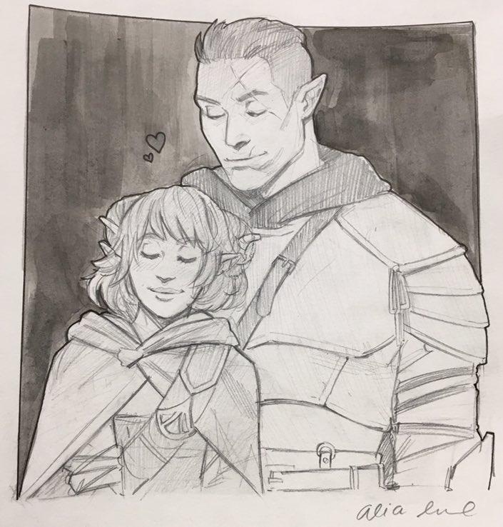 maltairs's tweet image. got commissioned some critical role CUTIES