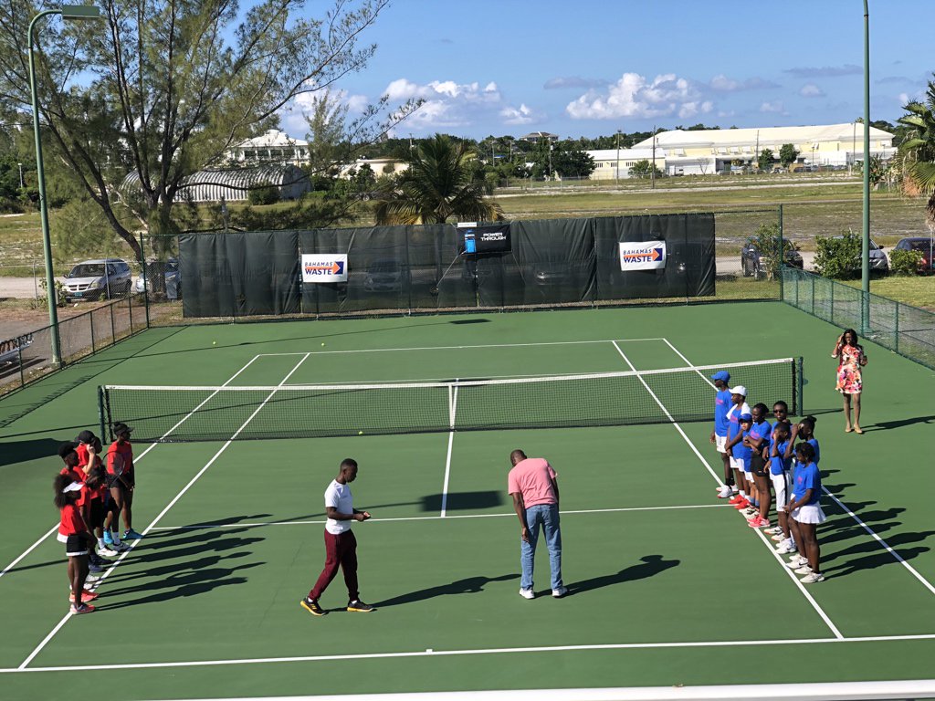 WHSB_Head's tweet photo. Enjoying some great tennis on a sunny Bahamas afternoon at the National Tennis Centre…very proud watching Calum and Sydney set the court alight at this worthy fundraiser
#WindsorSchoolAlbany #WindsorSchoolTennisAcademy #WindsorSchoolCharacter https://t.co/1XfEM1OnDW