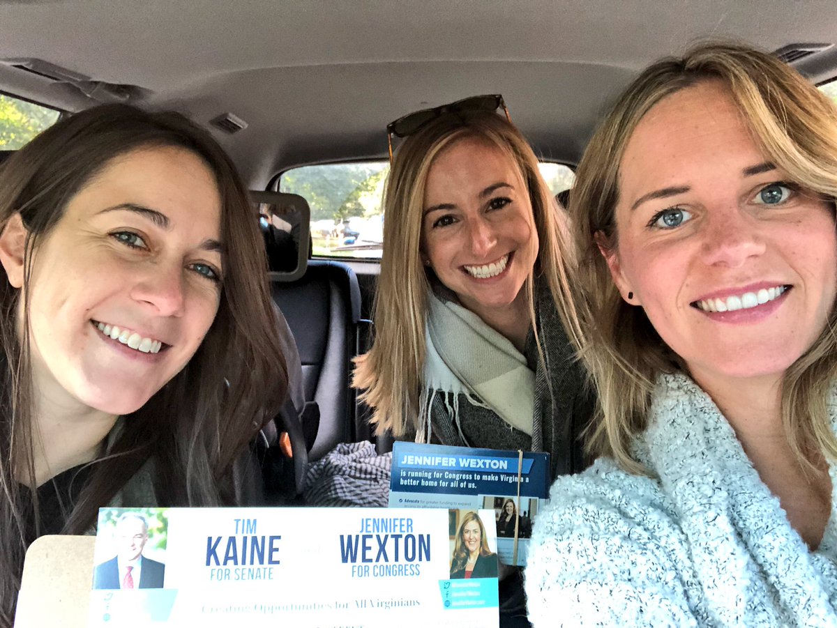 KoriHill's tweet image. This guy didn’t make it very long knocking doors for @timkaine &amp;amp; @JenniferWexton but every little bit counts! #GOTV #Flipthe10th