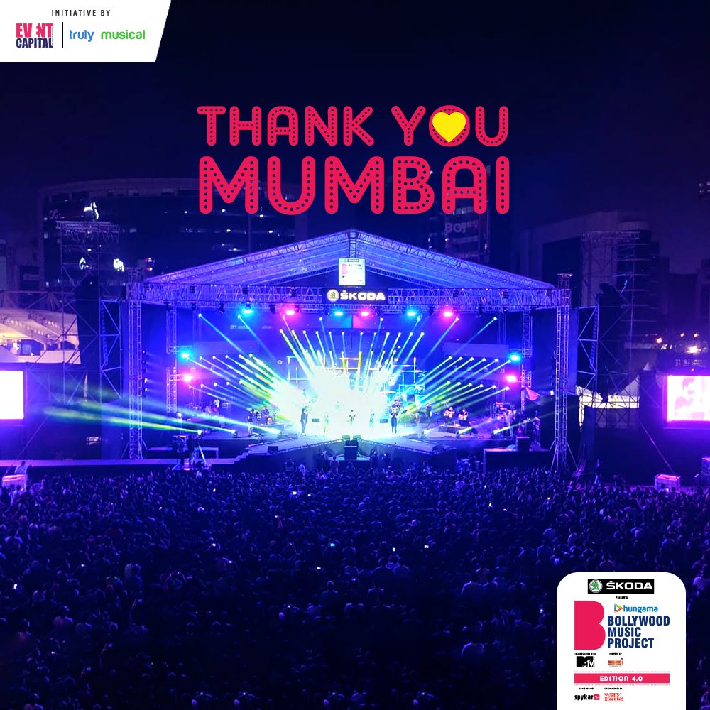 Thank you, Mumbai. BMP 4.0 is a wrap! #BMPEdition4 #BMP2018 #BMPDay2 #HatkeFestival @SkodaIndia @Hungama_com