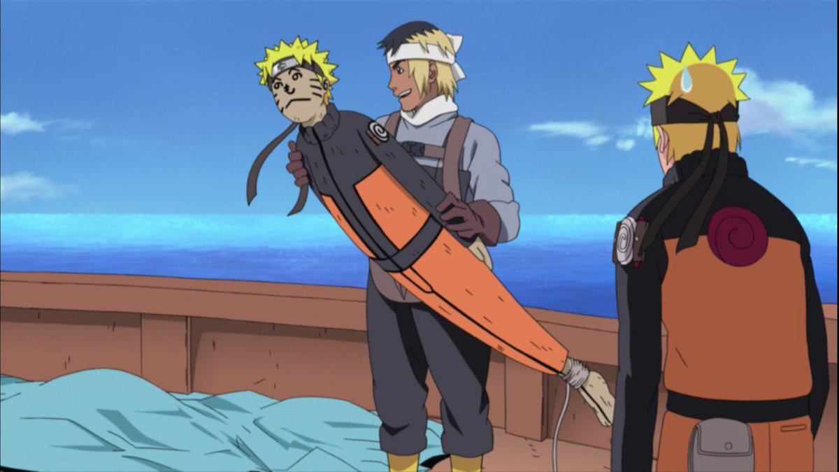 Naruto on boat