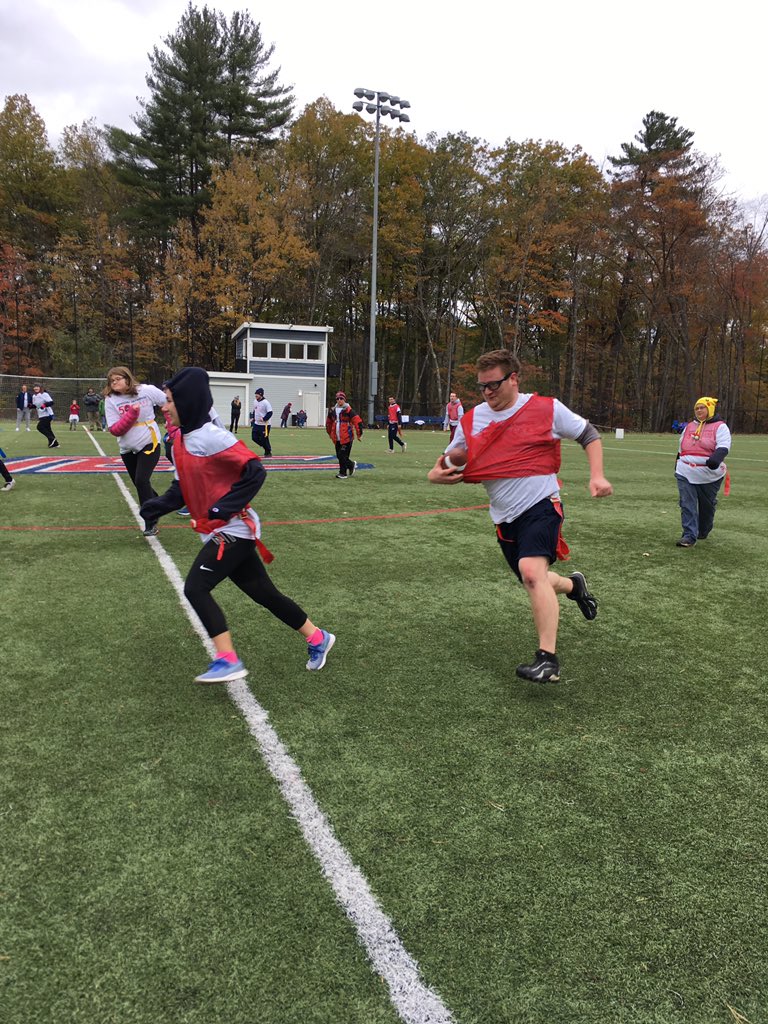 NEC SAAC enjoyed some Sunday Funday flag football with our friends the Concord, NH Golden Eagles! #whyd3 #SpecialOlympics50