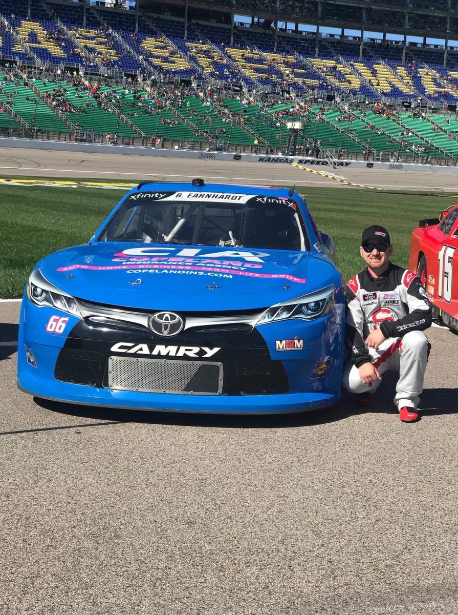 BobbyEarnhardt's tweet photo. Huge thanks to everyone who jumped on board to make yesterday’s race a possibility! @kansasspeedway 

HABCO Inc.
Circle S Gelbvieh 
@MBMMotorsports 
@MBM13Xfinity 
Copeland Insurance Agency 
WT Contracting &amp; Dirt, Inc. 
Synergy Inspections
Longfellow Foundations Inc. https://t.co/xCcJMgfMm0