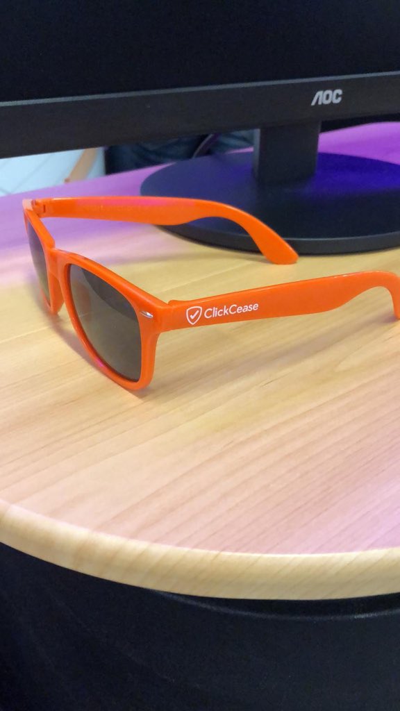 CheqEssentials's tweet photo. Attending #heroconf? No ☀️ in London but that doesn’t mean you shouldn’t pick up a pair of 🕶 from the #ClickCease booth tomorrow. https://t.co/UJKJv0eDFq