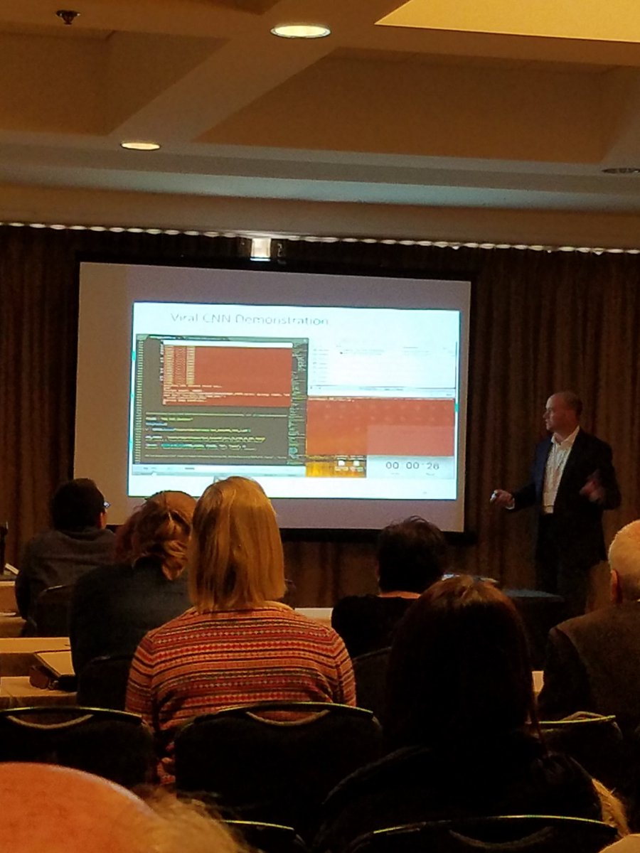 lukedaum's tweet photo. Great lecture by Dr. Roger Barrette from Plum Island on a novel, neural- network bioinformatics pipeline approach using raw FastQ next-generation sequencing reads for unknown viral discovery and genomic charaterization. #USAHA, #AAVLD https://t.co/nvl6BQNV7b