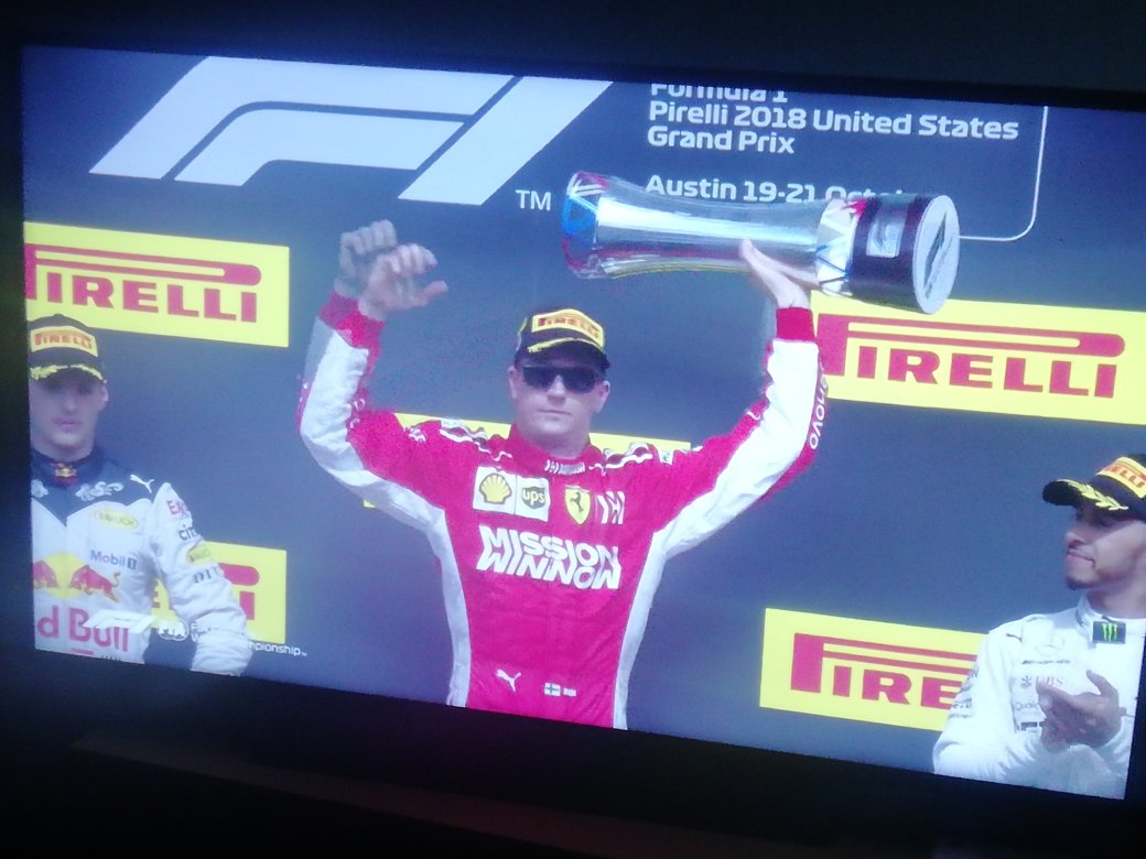 JalopenoF1's tweet photo. Kimi on first podium #USGP2018 #sparklingwine #Kimi #f1 #cmoref1 https://t.co/oVSEhvIp4s