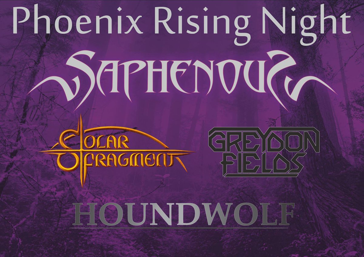 HOUNDWOLF_METAL's tweet photo. The next show coming (27.10.):
#SaturdayNight #phoenixrisingnight #hagen #saphenous #solarfragment #greydonfields #houndwolf #SaturdayMotivation #Saturdaynightlive https://t.co/BZuj1PxpqE