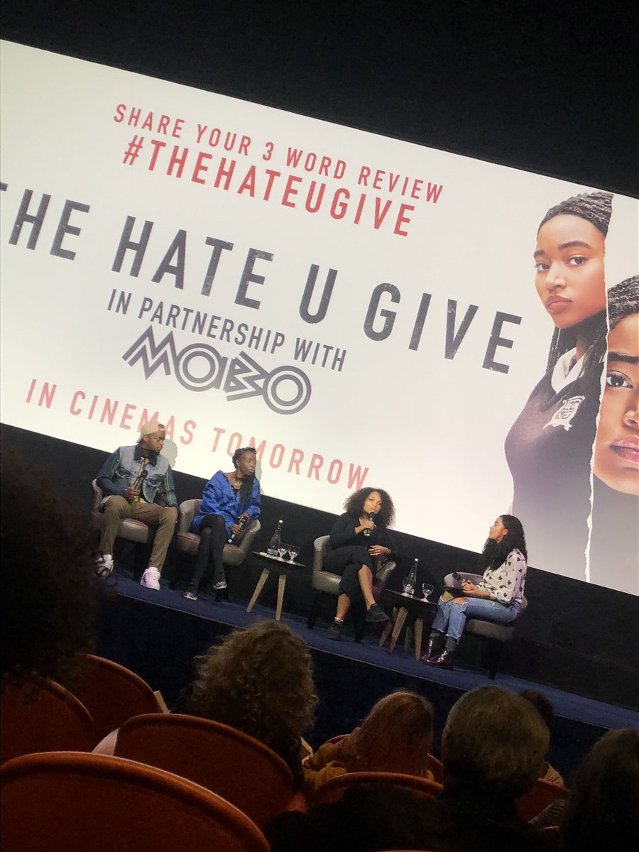 #TheHateUGive 3 word review: POWERFUL EMOTIONAL NECESSARY Thanks @MOBOAwards & @20thcenturyfox for this screening!! @euniceolumide1 & @YinkaBokinni smashed the panel discussion Xx