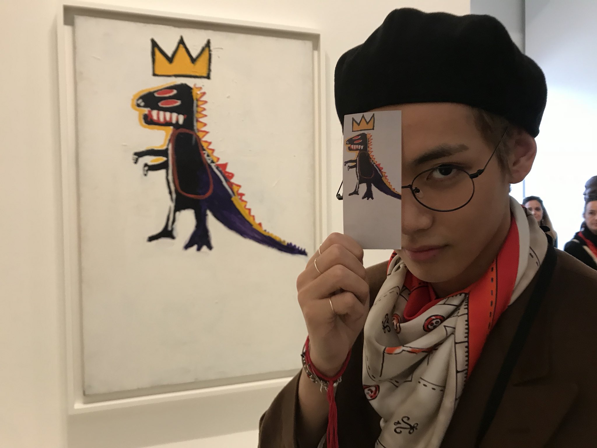 방탄소년단 Dreams Come True Jean Michel Basquiat Andy Warhol Egon Schiele Gustav Klim Fondationlouisvuitton T Co C2rprozg6y Twitter