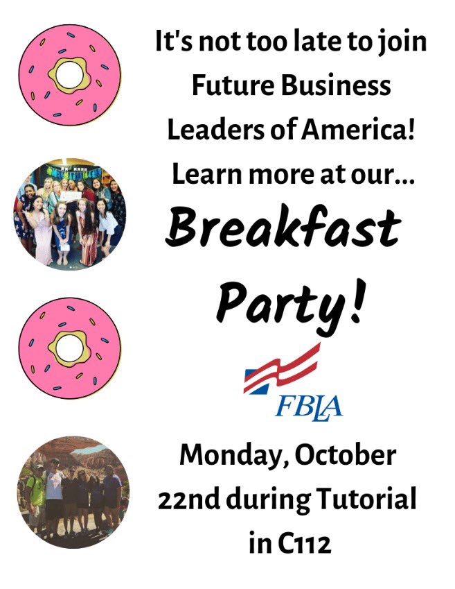 Don't miss out on a delicious breakfast and the opportunity to join one of the best clubs!! 😉🍩 See you tomorrow morning!