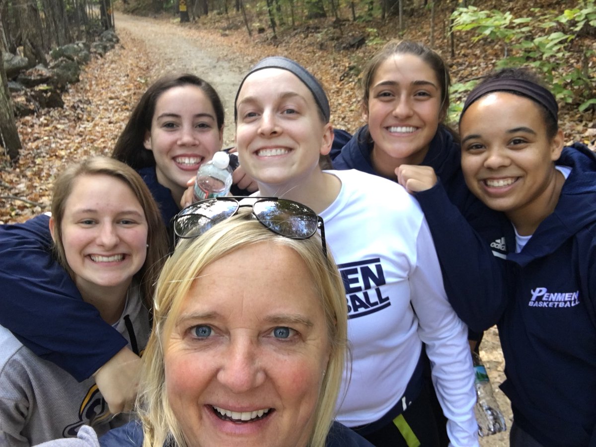 coachKThoward's tweet image. Had such a great time this weekend with @SNHUWBB on our retreat. Even got a great game of manhunt going! #+1 #yeswehavehalloweenmaskson