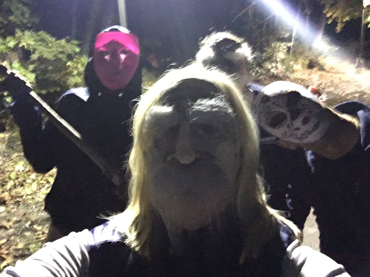 coachKThoward's tweet image. Had such a great time this weekend with @SNHUWBB on our retreat. Even got a great game of manhunt going! #+1 #yeswehavehalloweenmaskson