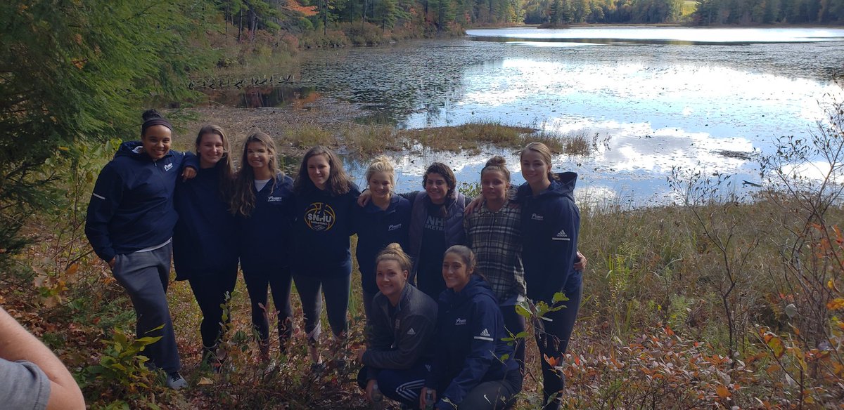 coachKThoward's tweet image. Had such a great time this weekend with @SNHUWBB on our retreat. Even got a great game of manhunt going! #+1 #yeswehavehalloweenmaskson