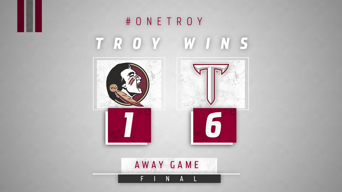 Huge away win for the Trojans today at Florida State!  🥎😎