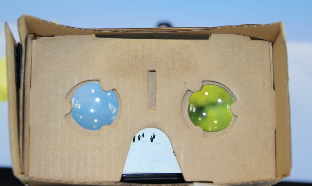 kolbbydevika's tweet photo. There are many different ways to experience virtual reality. If you're keen to get a taste, Google Cardboard is a great start! 

#kolbbydevika #Googlecardboard #Penguins #experientiallearning #immersiveeducation #immersivelearning https://t.co/vCkOVKVi2y