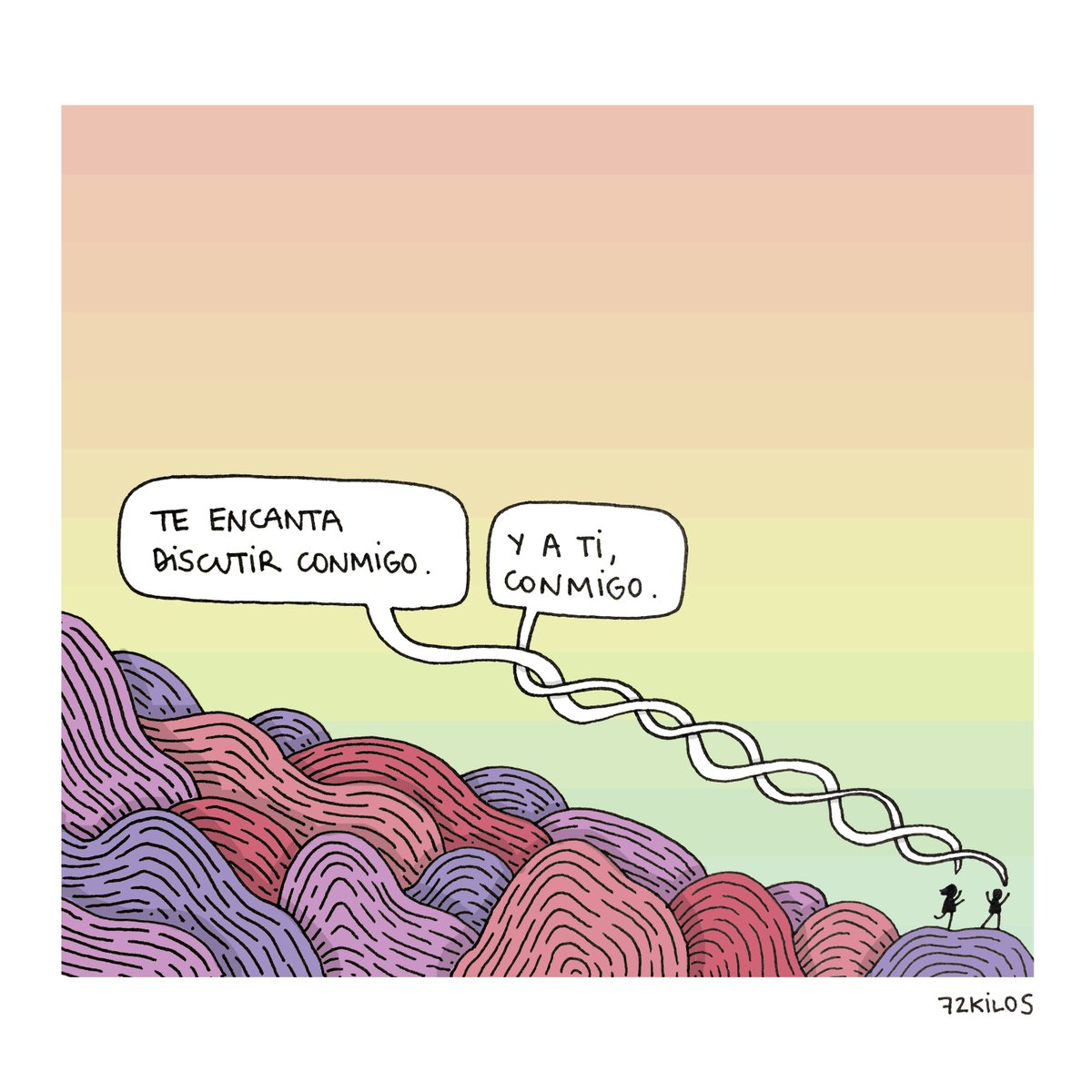 Te encanta discutir.