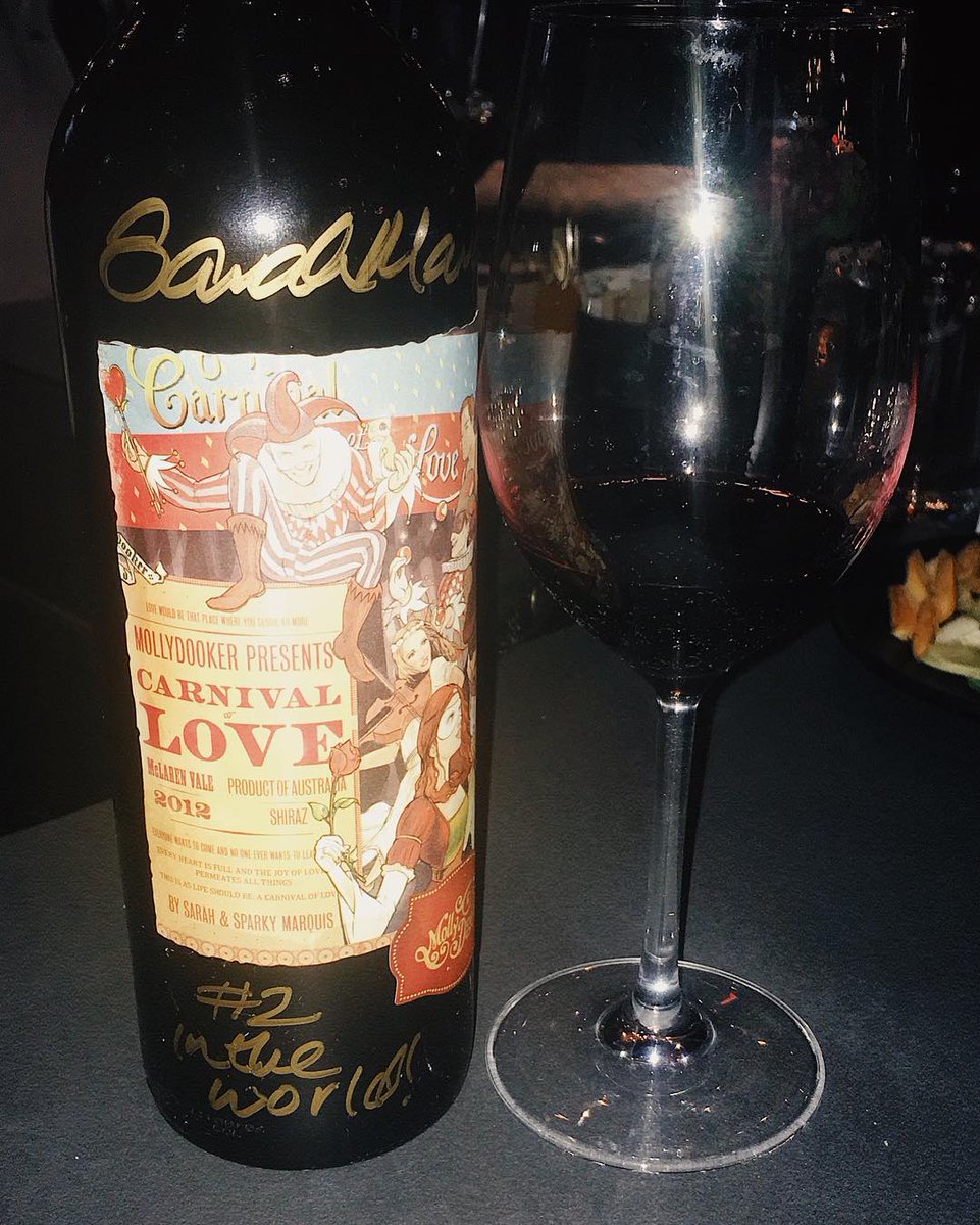 Oh what a surprise! While in New York Sarah and Luke happened to stumble across the 2012 Carnival of Love, awarded by Winestate as #2 Wine in the World!
So of course they bought it and drank it with lunch... Amazing!⠀
#carnivaloflove #2wineintheworld #winestate #mollydookerwines