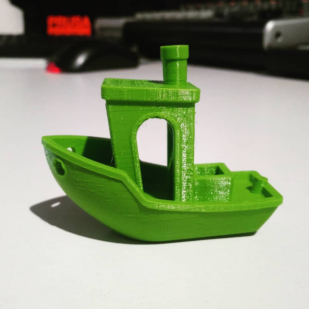 de3dprintman's tweet photo. A perfect method to test the capabilities of your 3d printer is by printing a @3DBenchy. I also use Benchy to dial in new materials and this one is made in @filamentive green pla on the YAN by @FurlingTech. 0,1mm layers, 10% infill at 60mm/s. #3Dprinting #3DBenchy #YAN3dprinter https://t.co/6uy9aFAJgl