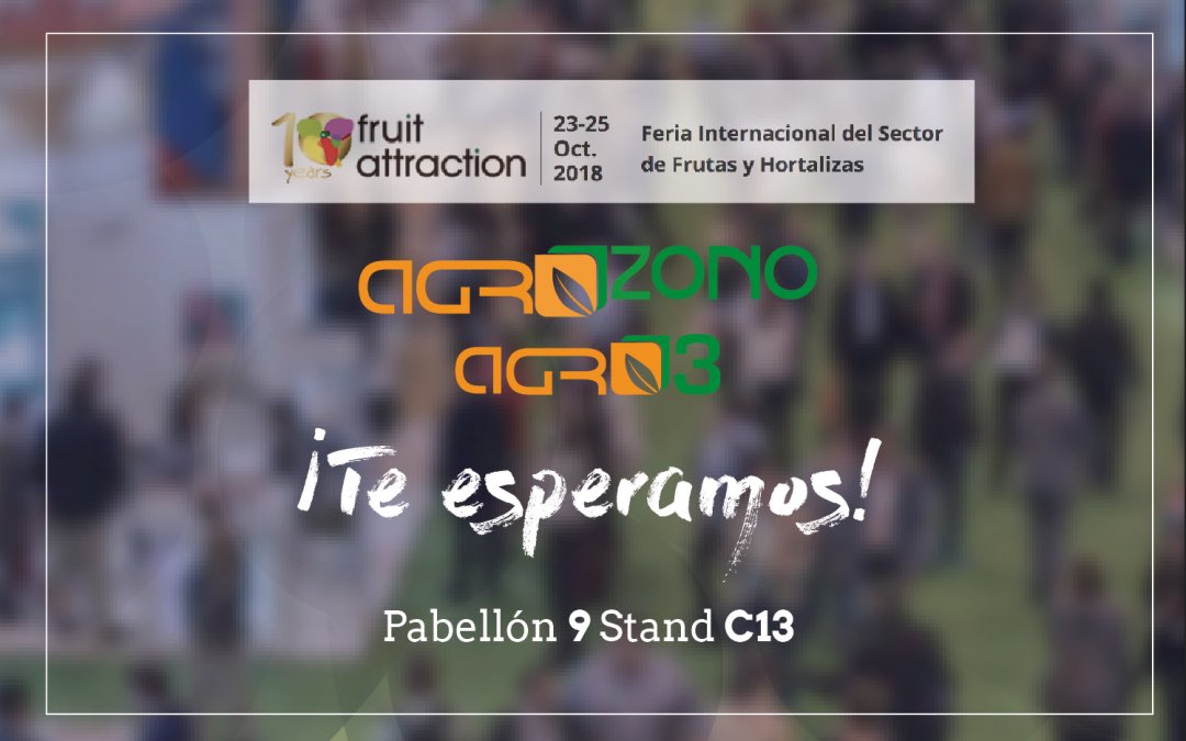 AgrozonoAgro3's tweet photo. Este año debutamos en #FruitAttraction2018, allí estaremos para atenderos a todos...energéticos, motivados y listos para impresionar! 💪🏻💪🏻💪🏻Encuéntranos en el pabellón 9 stand C13 #FruitAttraction10years #agrozono-agro3 #ozonesolutions https://t.co/dQ6shVShEc