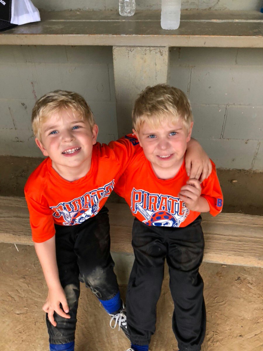 augiebuttinelli's tweet photo. #twins #toddlers #toddlerlife #toddlersports #baberuthtball #tball #pirates #florida #baseballseason #brothers https://t.co/ct11KoVrlB