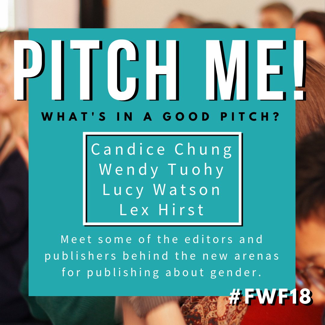 FemWritersFest's tweet photo. Polish that pitch, write with purpose &amp; get some hot tips from the experts.

@candicechung_ @wtuohy @lucyj_watson @LexHirst 

https://t.co/b7qh0nHsw2 https://t.co/g6hbLz75X5
