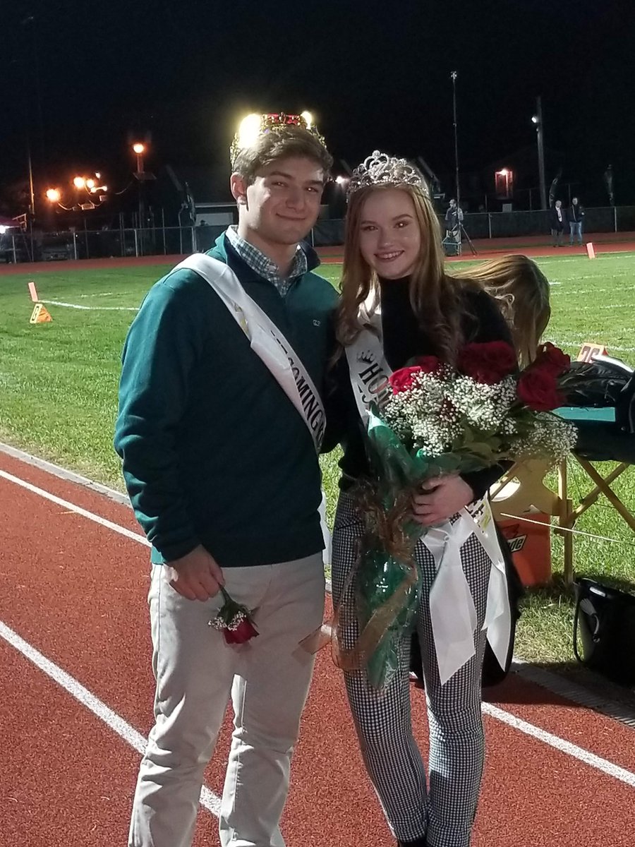 SPHSPrincipal's tweet photo. Congratulations to our Homecoming King and Queen, Joe Sacco and Sarah Gwiazda, and the entire Homecoming Court.  Amazing young women and men making SPHS Proud!!  Go Tigers!! @SoPlfdAthletics @SPHSTigerCheer @SouthP_Football @SPTigerStyle @SPHSMusicDept https://t.co/v9bVAQWEp6