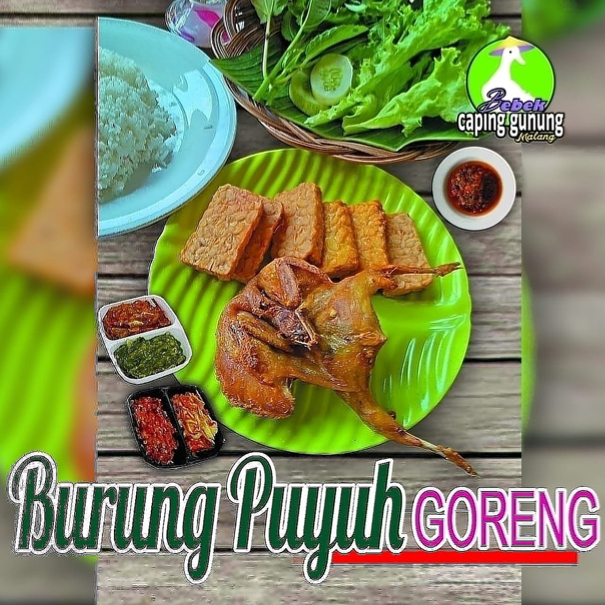SWTani2's tweet image. Menu Baru enak banget nih!    
Alamat Bebek Caping Gunung Malang:
1. Jl. S. Supriadi 138 A, Sukun-Malang
2. Jl. Bend. Sigura-Gura Kav. 4 No. 1 Malang
3. Warung Guyub Malang, Ruko Singosari Regency Kav. 9 No. 6, Jl. Raya Mondoroko, Singosari Malang
WA/SMS: 08113339555