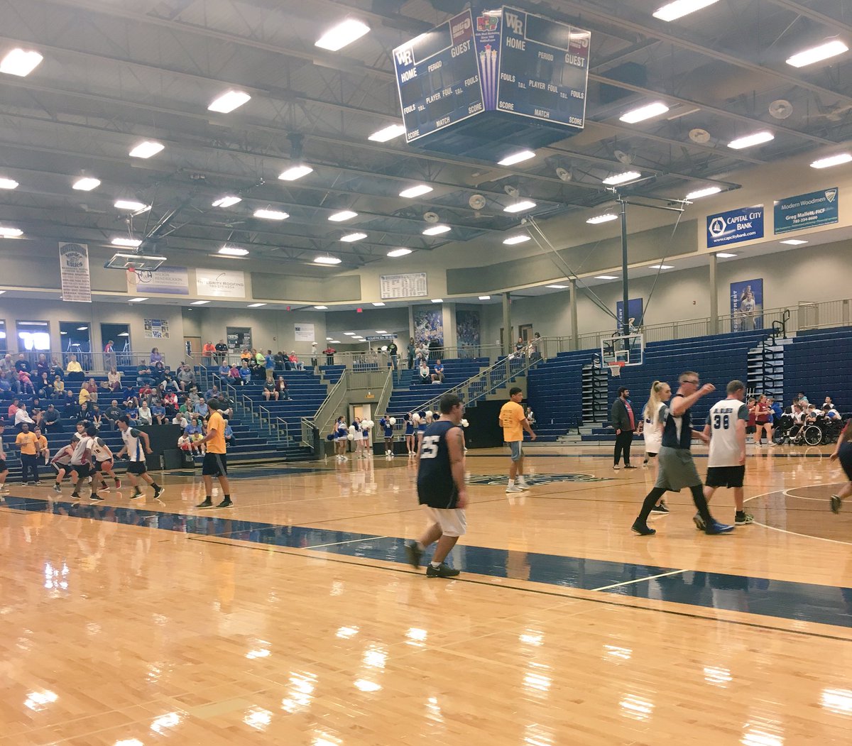MsHillaryA's tweet photo. HEY! GUESS WHAT?! 

Washburn Rural, Seaman &amp; Lawrence High Unified Special Olympics teams are playing each other in Basketball...

 @ WRHS NEXT SUNDAY! Oct. 28th

Games start at 12:30 with the last game beginning at 2:45. 

Entry is FREE and fun is guaranteed. https://t.co/xDiMkHNUlq