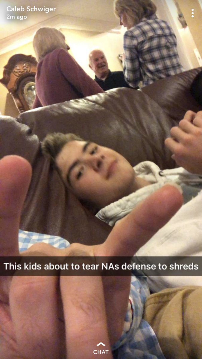 TigersDen10's tweet photo. Caleb Schwiger is a rat and is now banned from student section #byebye https://t.co/xxUa30BTVF