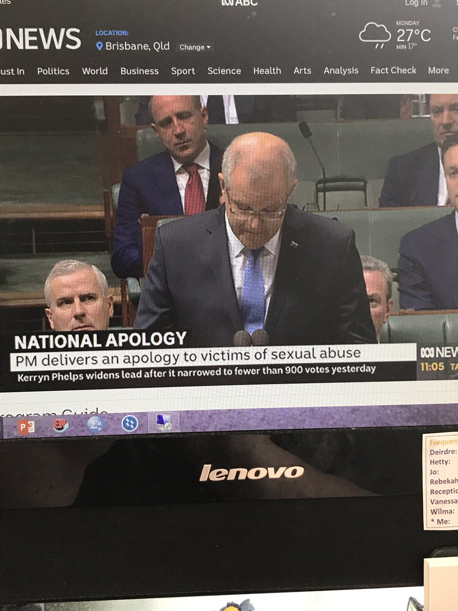 'Today, we confront a question too horrible to ask, let alone answer - why weren't the children of our nation loved, nurtured and protected?'... 'we honour every survivor in this country... this apology is to you and for you' #nationalapology #nationalapologyday