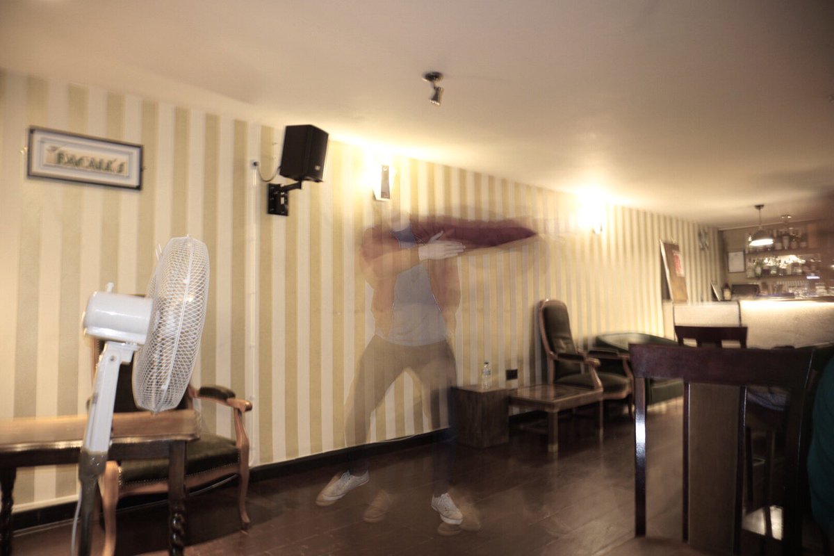 LiamMurrayScott's tweet photo. Lots will know that the @Rialto_Brighton is haunted. At the tech rehearsal for #BrightonScratchNight we managed to catch one of these lost souls on camera. If you look closely, you might see it...#2spoopy4me #dab #halloween #pleasedonthauntme #imactuallyreallyscaredofghosts https://t.co/rTJ23Odyxl
