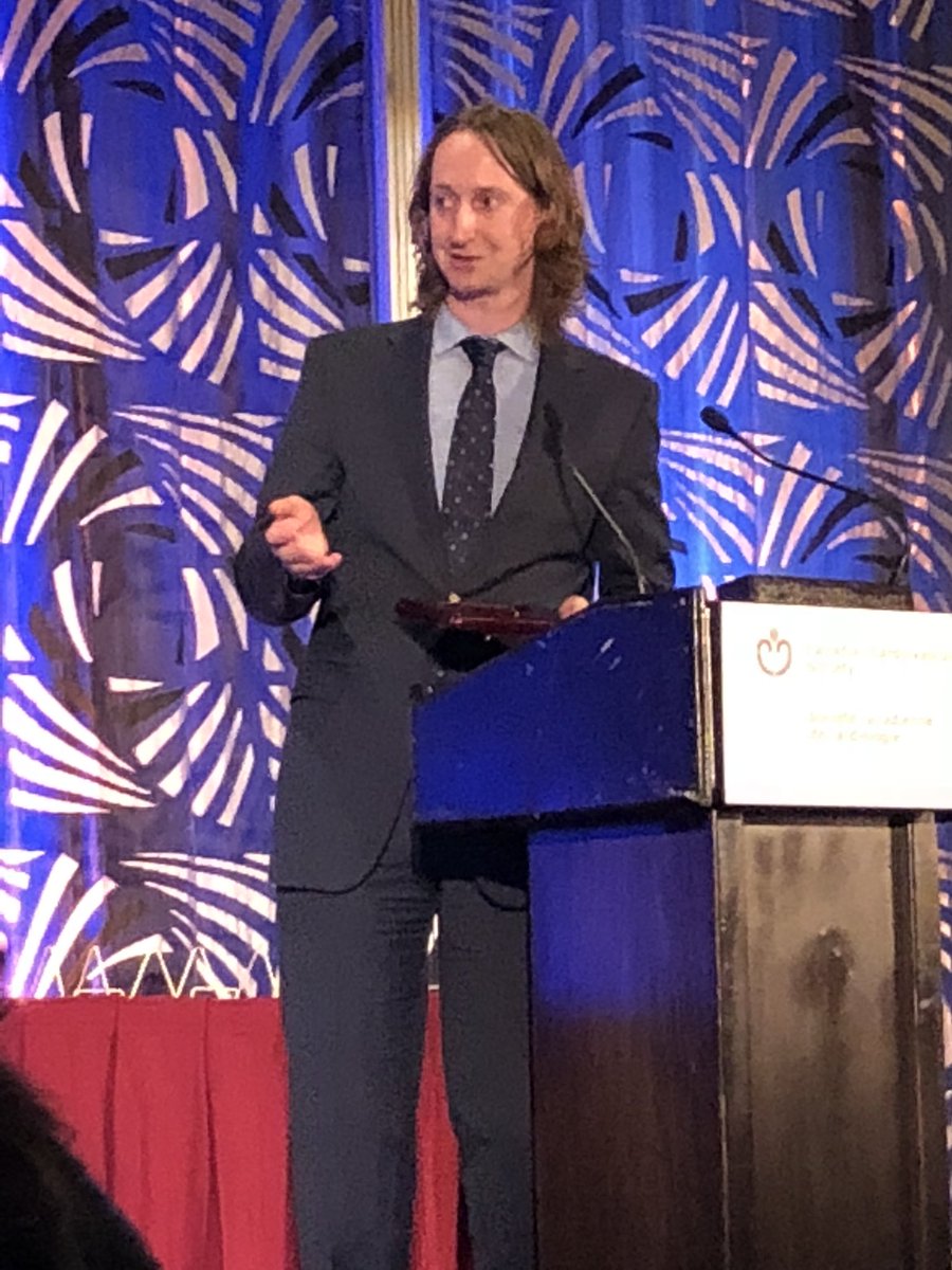 CHRS’ own <a href="/DrJasonAndrade/">Jason Andrade</a> accepts the Robert E Beamish Award from Editor In Chief <a href="/StanleyNattel/">Stanley Nattel</a> for best publication  in @SCC_CCS_CJC #CCCTO