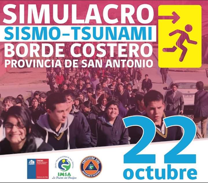 JaimeCepedaC's tweet photo. Importante sumarse este lunes 22 en #SimulacroSanAntonio para evaluar los planes de emergencias que disponen las  organizaciones y establecimientos educacionales https://t.co/MqWoYpBxID
