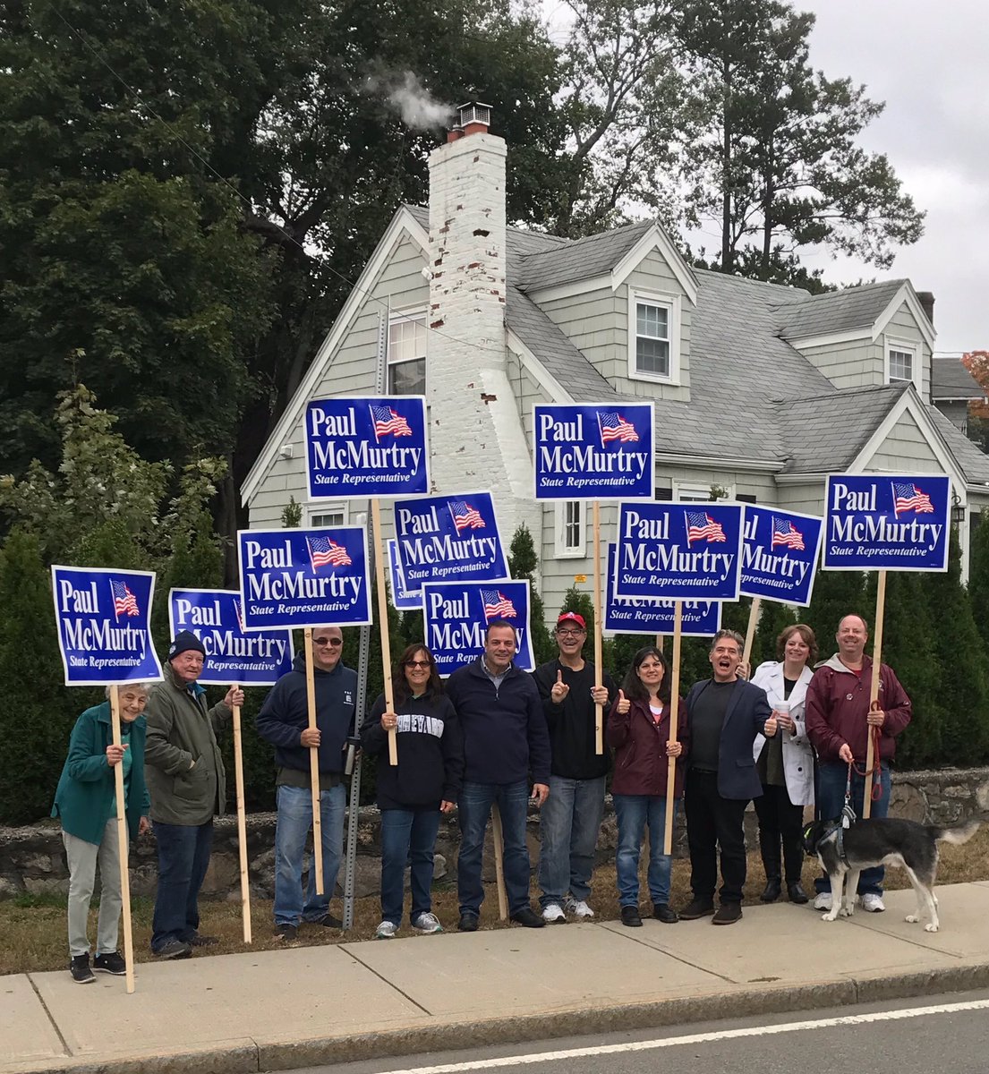 Thank you all who came out for a stand out yesterday in Dedham and Westwood! #grateful #campaign2018