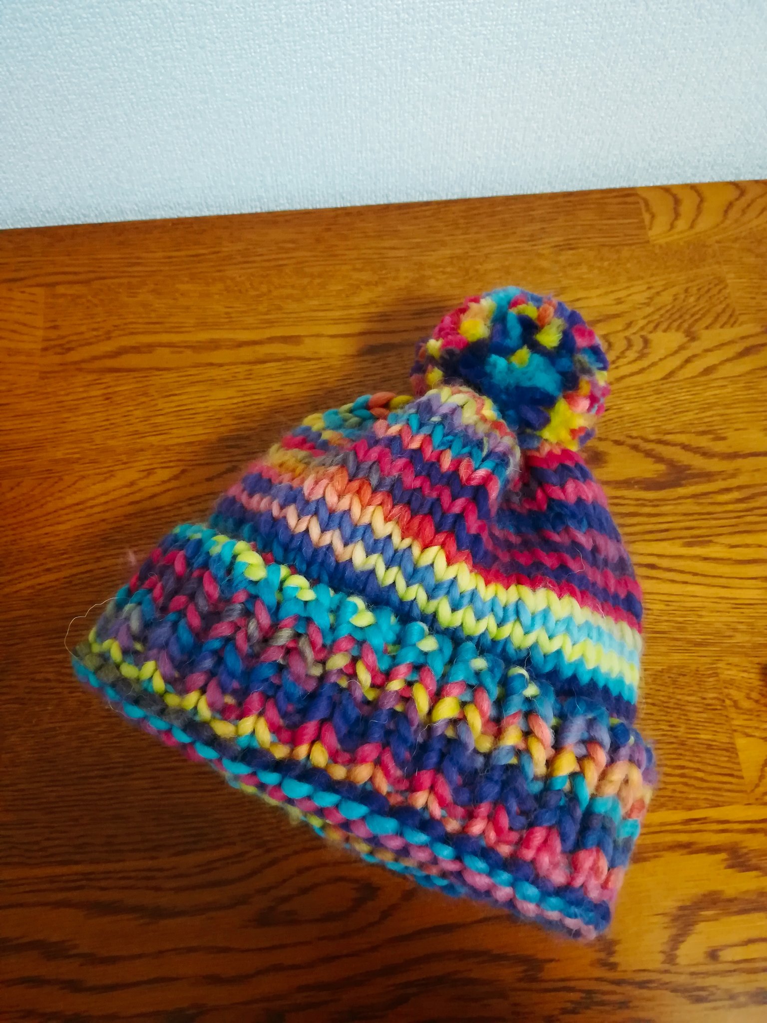 21a W新作 送料無料 セールです ふんわり手紡ぎ糸で編んだカラフルニット帽 Cartec Com Ec