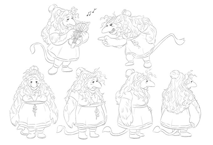 The giant. She's an old troll with a lot of housework to do. debating giving her a reindeer color scheme or just making her white like Moomin 