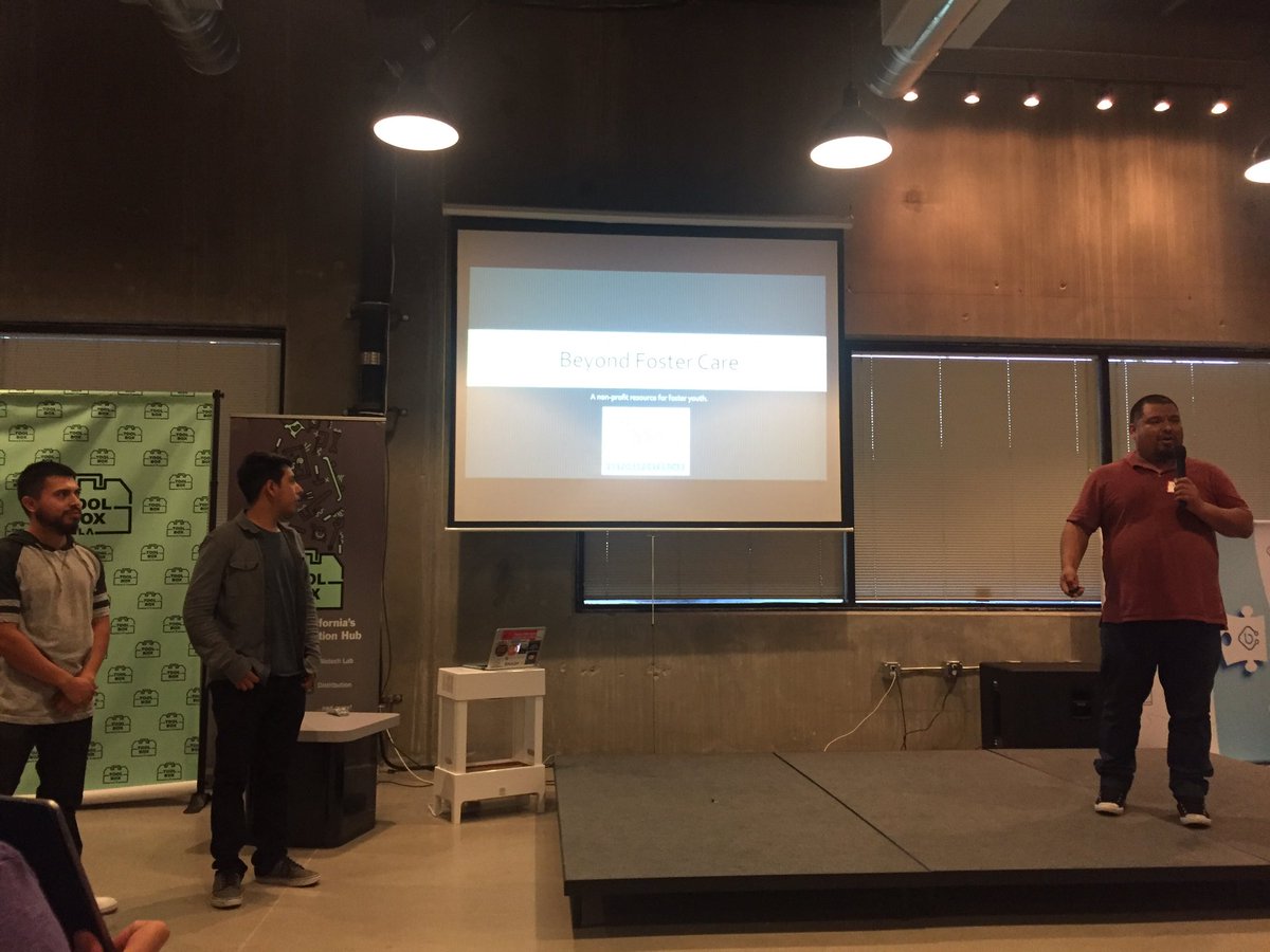 Meet: Beyond Foster Care = assessment app for resources like entry-level jobs + jobs skills etc to support foster youth be contributing members of society