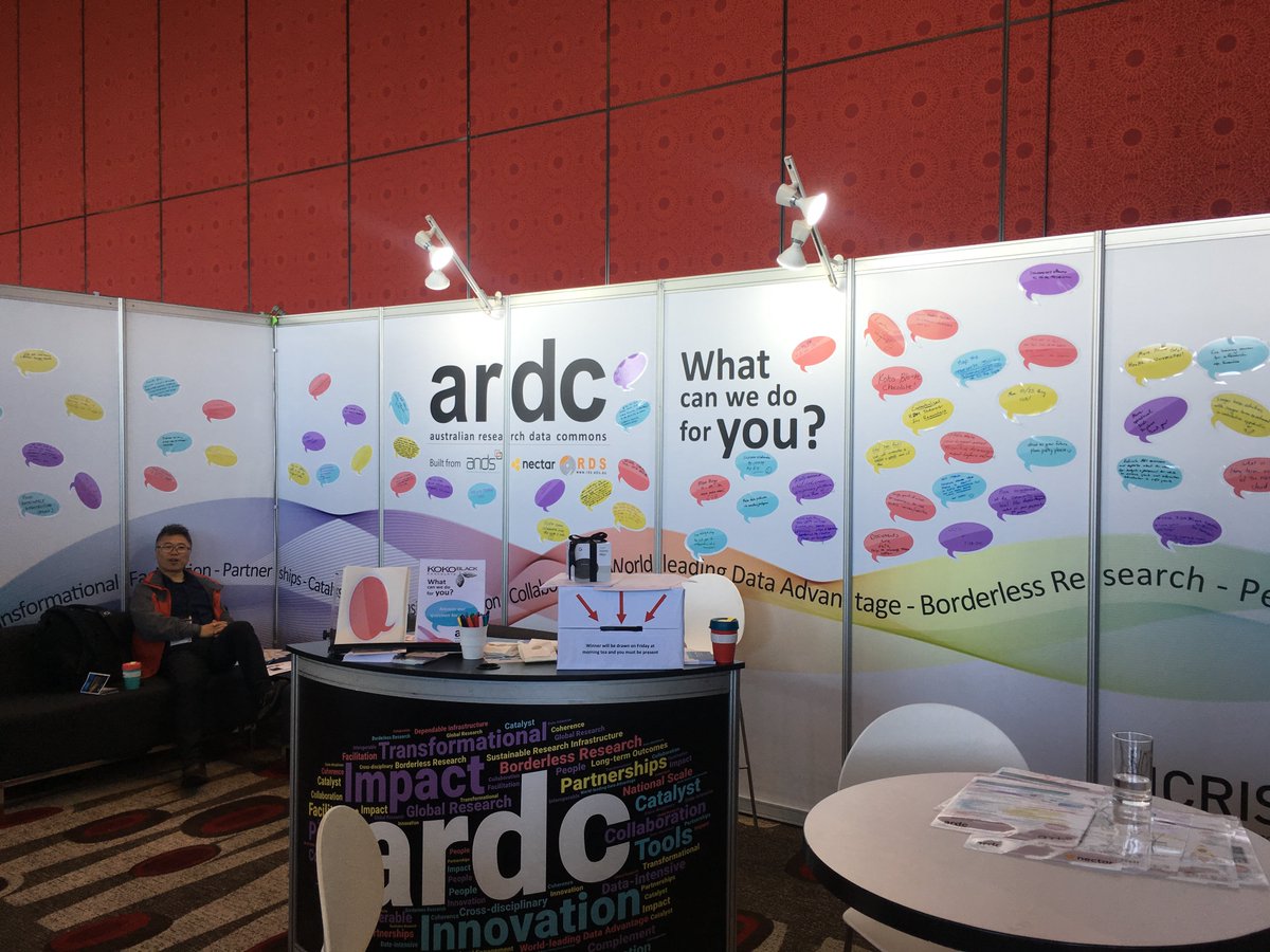 ARDC_AU's tweet image. And again with the photo! Thank you to everyone who posted a comment on our board at #eresau2018