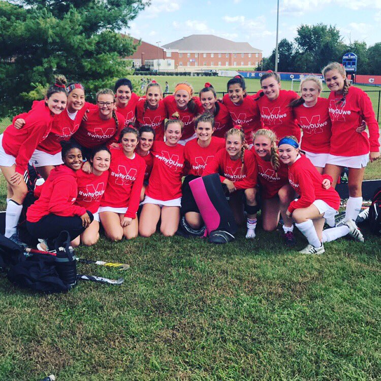CrimsonCrazies1's tweet photo. #WhyDuWe love our crimson field hockey team? Because they’re awesome‼️

Make sure to buy a red out shirt tomorrow for $15 during all lunches‼️  @manualfh https://t.co/OHdlcUu57z