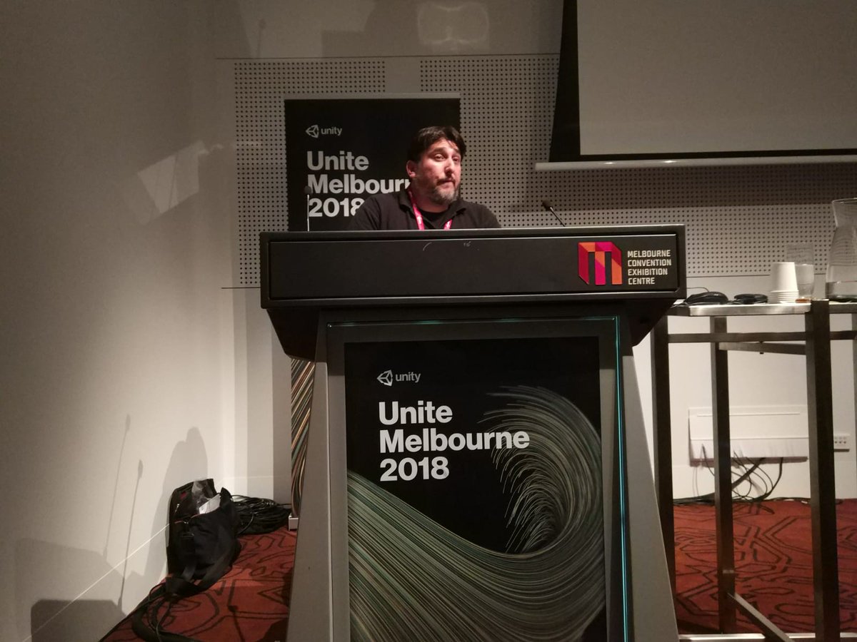 Appearition's tweet photo. Simon talks about #Appearition's EMS - enabling serious business gaming at #UniteMelbourne #MIGW18 #UniteMelb @Unity3Dz
#AR #thoughtleadership #developer #developerspeaks https://t.co/32ypEpNdyC
