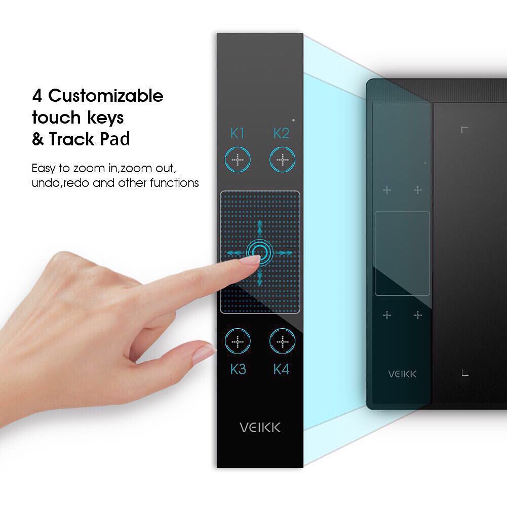 veikktablet's tweet image. Anyone are interested in reviewing A30 tablet?
The A30 features: 10x6 large work area. 8192 level pressure sensitivity. Battery-free pen,don't need to charge. 4 touch keys and 1 gesture touch pad.