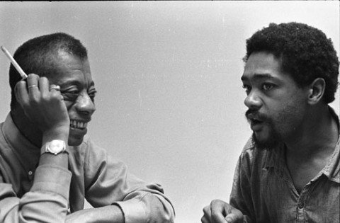 Happy birthday, Black Panther (Photo: James Baldwin visits Bobby Seale in Alameda County Jail) 