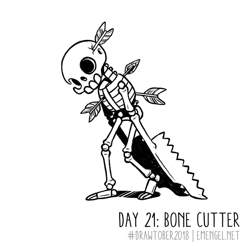 emengel_art's tweet photo. Day 21: Bone Cutter! #drawtober2018 #drawtober #bonecutter https://t.co/pI0CULAdrJ