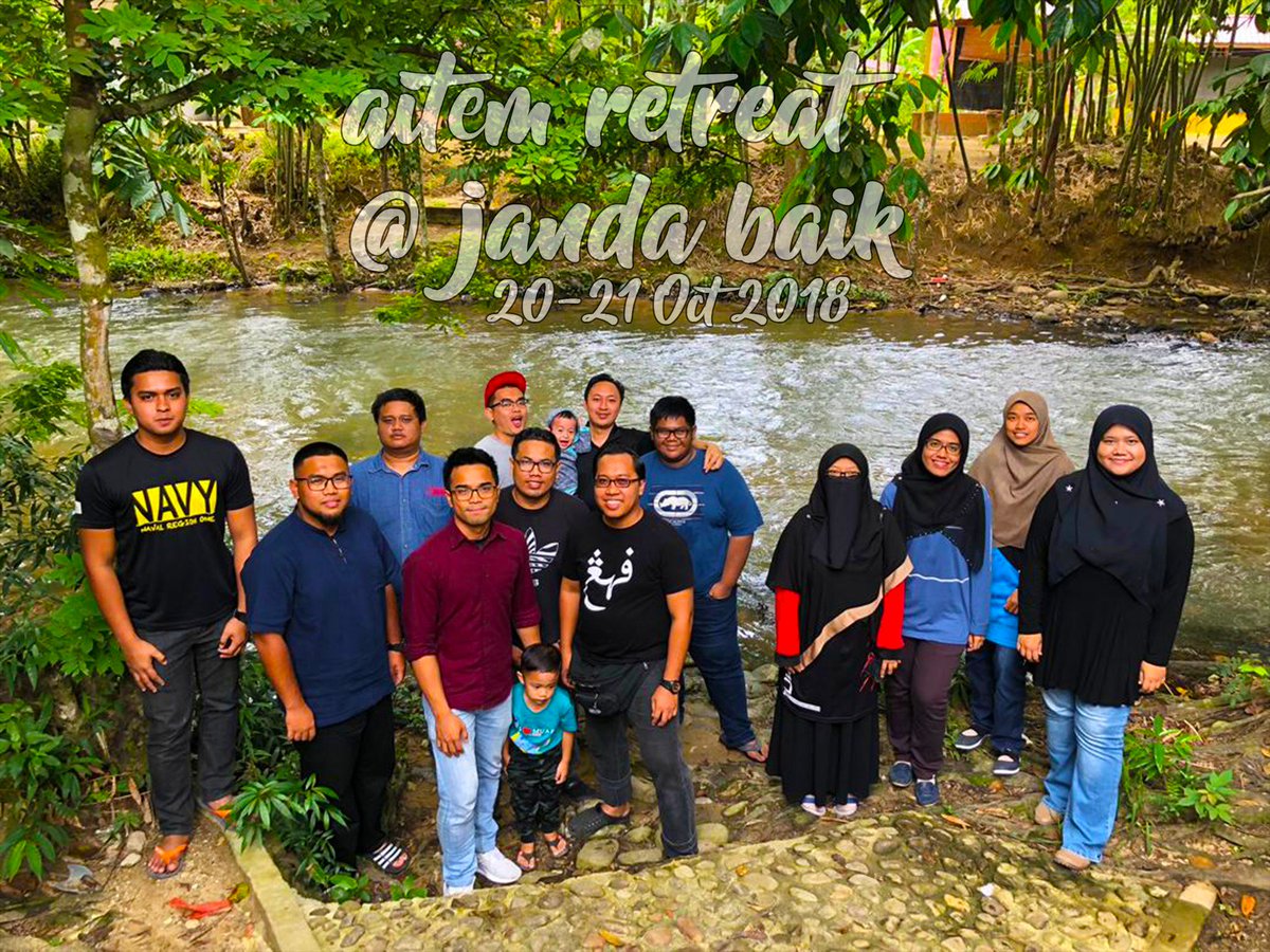 Aitemofficial's tweet photo. Alhamdulillah, setel Program Aitem Retreat @ Janda Baik. WHAT'S NEXT?Pertandingan Mereka Design Pelekat AITEM, dikelola oleh saudara Salikin Nordin & Team JawatanKuasa yang terpilih. Segala info pertandingan akan diumumkan oleh pihak JK Pertandingan. #aitem #sbpit #jomAitem π https://t.co/KYuMTFMlle