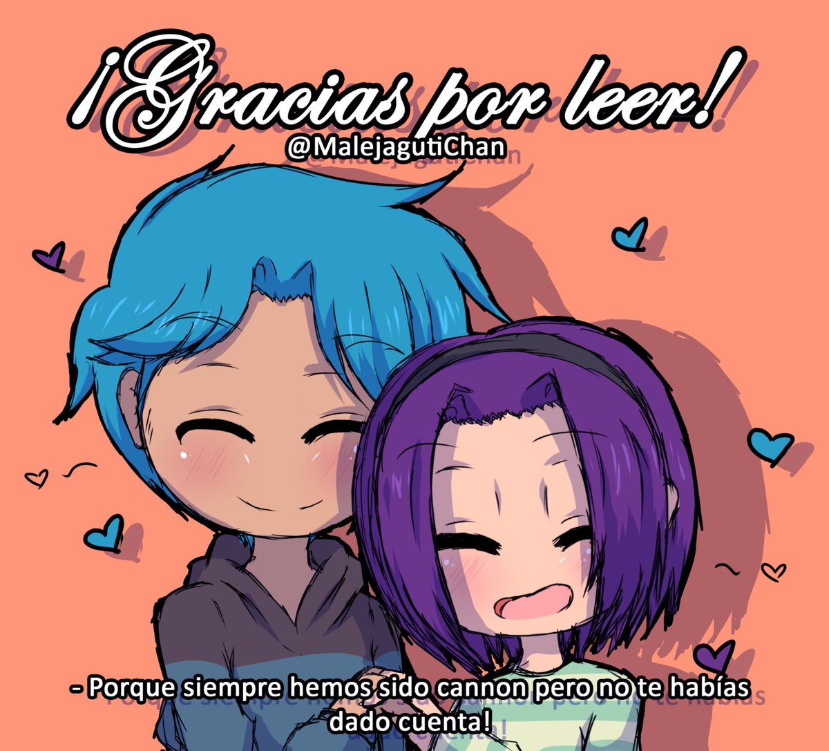 ????MalejaGuti???? on Twitter: "SE ACABO! !MUCHAS GRACIAS POR LEER! A todos los  que siguieron esta cosa desde que la empece x'D Leer sus palabras de apoyo  y a los que les cambie