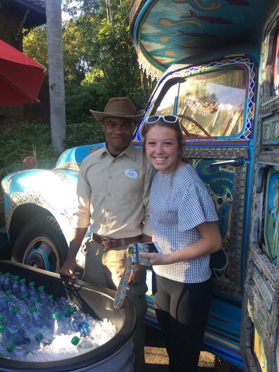 saige_fals's tweet photo. Adams from the Anandapur Ice Cream Truck in Animal Kingdom was so sweet to us today when we stopped by to get some ice cream cones! Thanks Adams for helping to make our Disney experience rock😊 #CastCompliment https://t.co/VQdVpep2BP